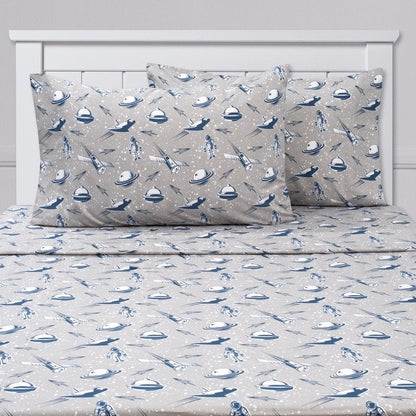 Spaceships Sheet Set by Sweet Home Collection - Multi
