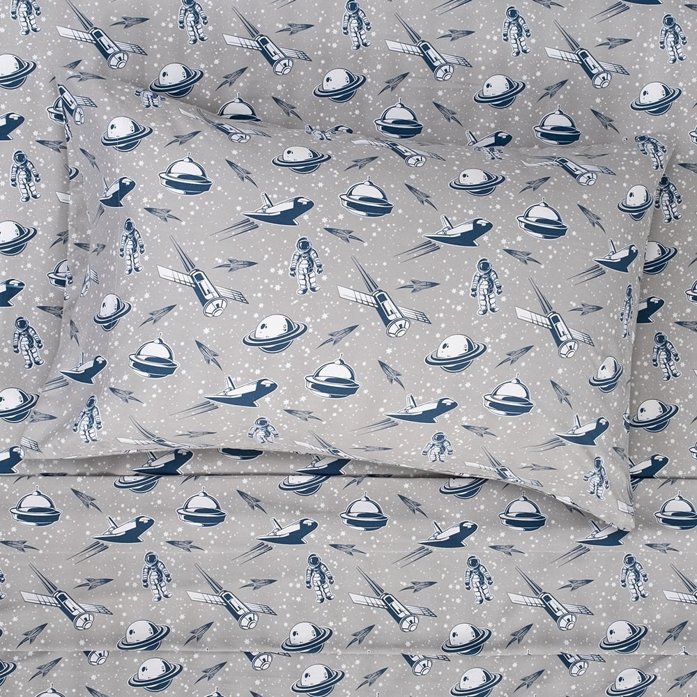 Spaceships Sheet Set by Sweet Home Collection - Multi