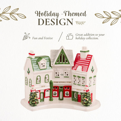 Spode Christmas Tree Village Shoppes - 7.9 L x 3 W x 5 H