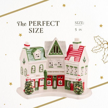 Spode Christmas Tree Village Shoppes - 7.9 L x 3 W x 5 H