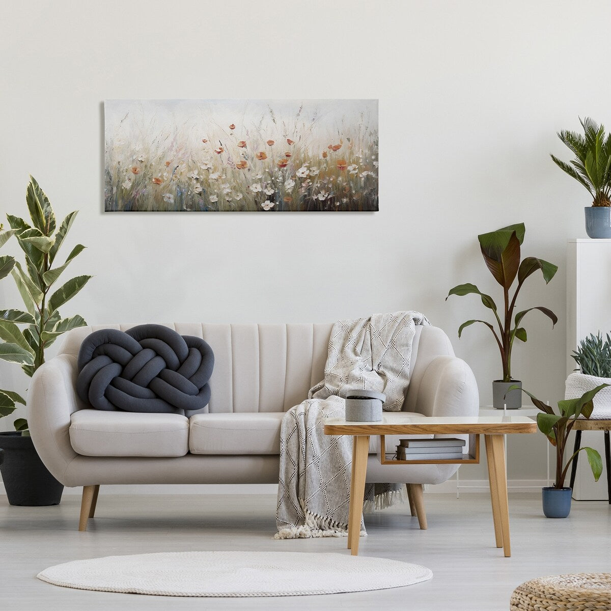 Stupell Neutral Poppy Blooms Canvas Wall Art Design By Ramona Murdock