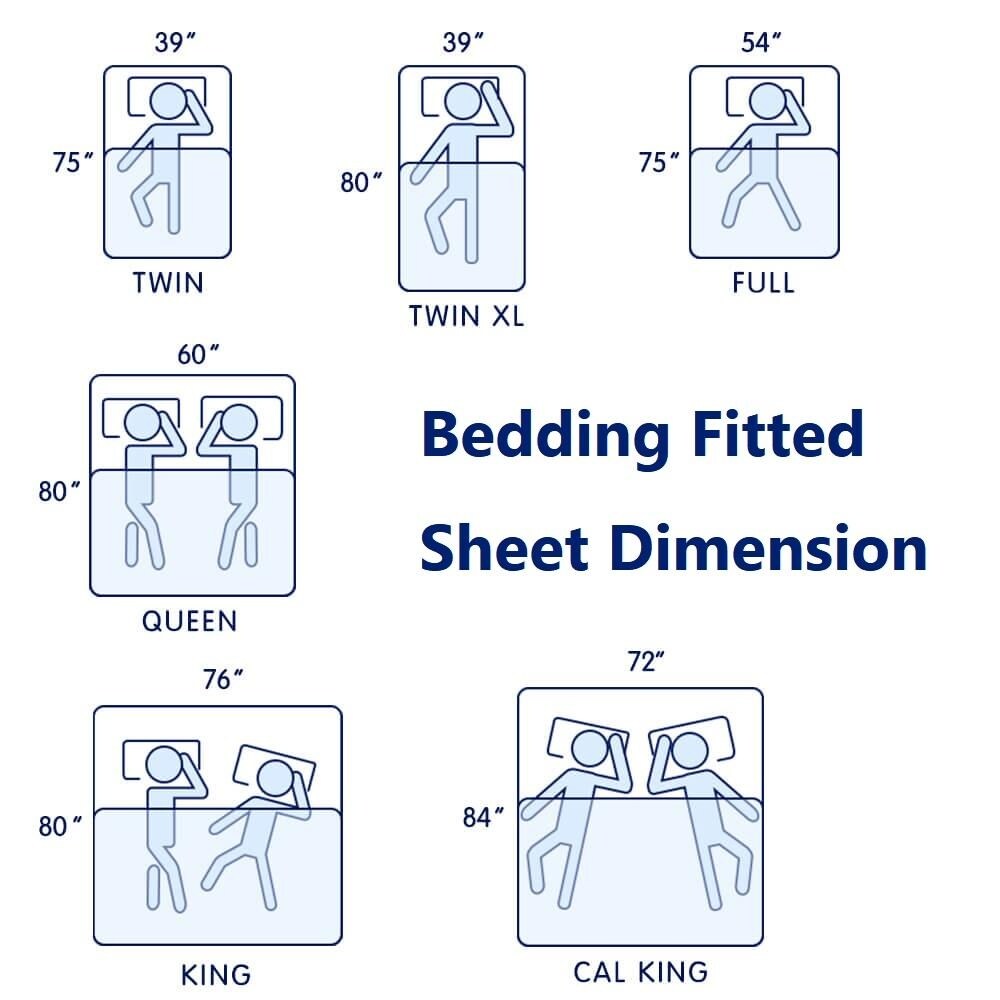 Subrtex Premium Microfiber 15-inch Deep Pocket Fitted Sheet