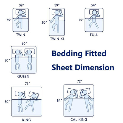 Subrtex Premium Microfiber 15-inch Deep Pocket Fitted Sheet