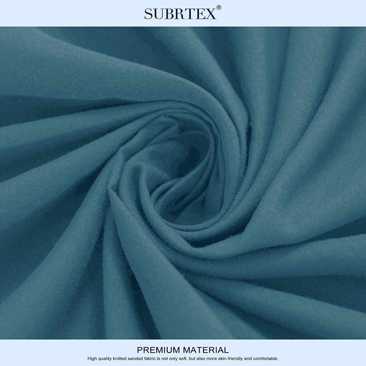 Subrtex Premium Microfiber 15-inch Deep Pocket Fitted Sheet