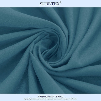 Subrtex Premium Microfiber 15-inch Deep Pocket Fitted Sheet