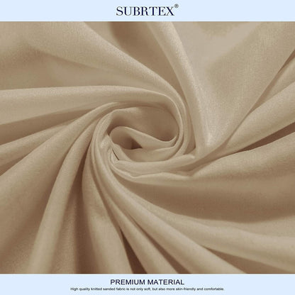 Subrtex Premium Microfiber 15-inch Deep Pocket Fitted Sheet