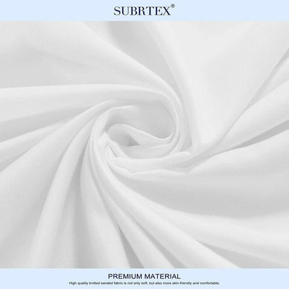 Subrtex Premium Microfiber 15-inch Deep Pocket Fitted Sheet
