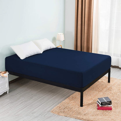 Subrtex Premium Microfiber 15-inch Deep Pocket Fitted Sheet