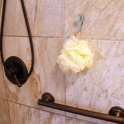 Suction Cup Hooks Shower-Kitchen Walls Organizer Loofah Set of 2