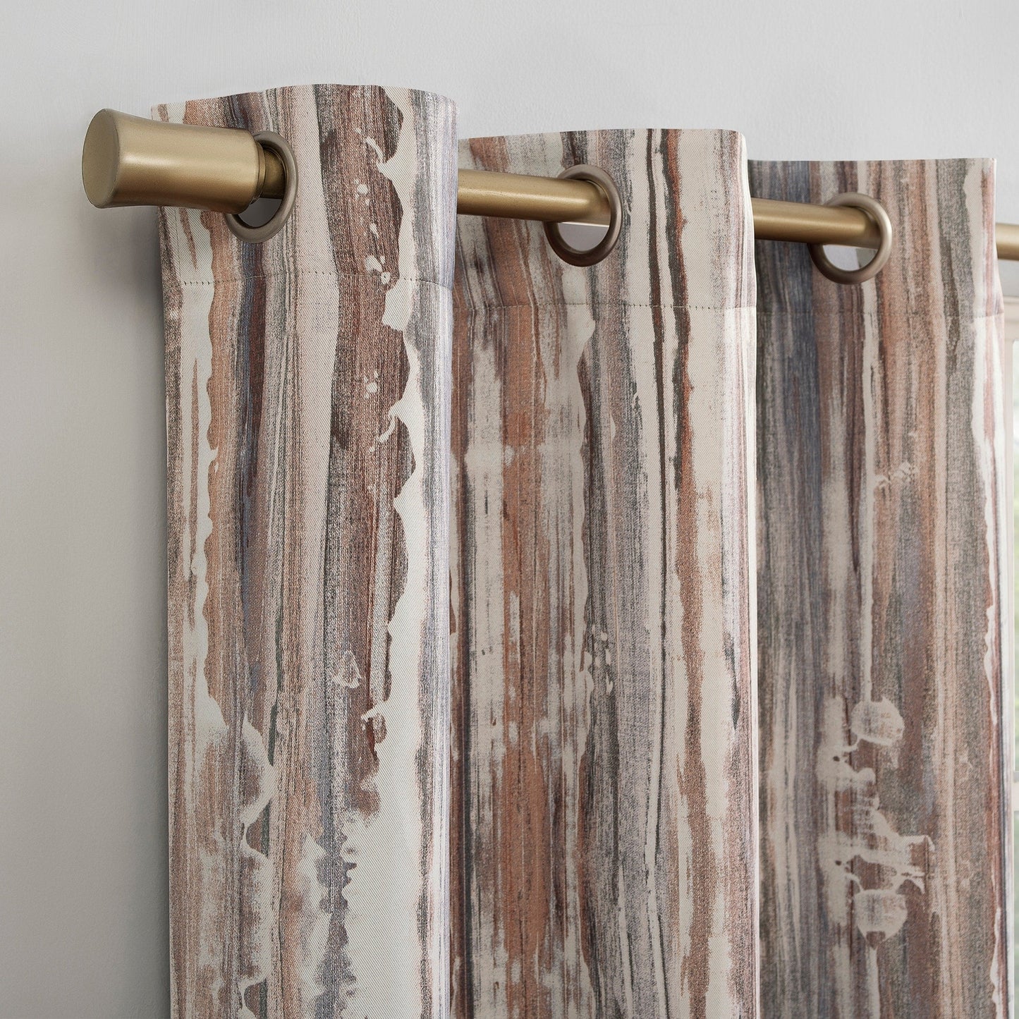 Sun Zero Allegory Abstract Blackout Grommet Curtain Panel, Single Panel