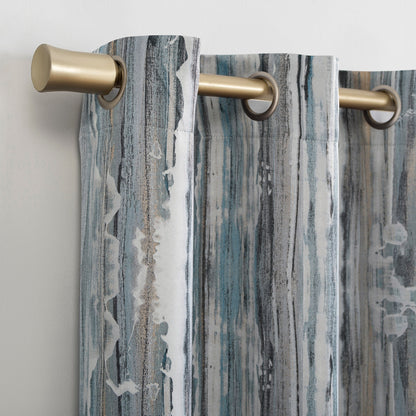 Sun Zero Allegory Abstract Blackout Grommet Curtain Panel, Single Panel