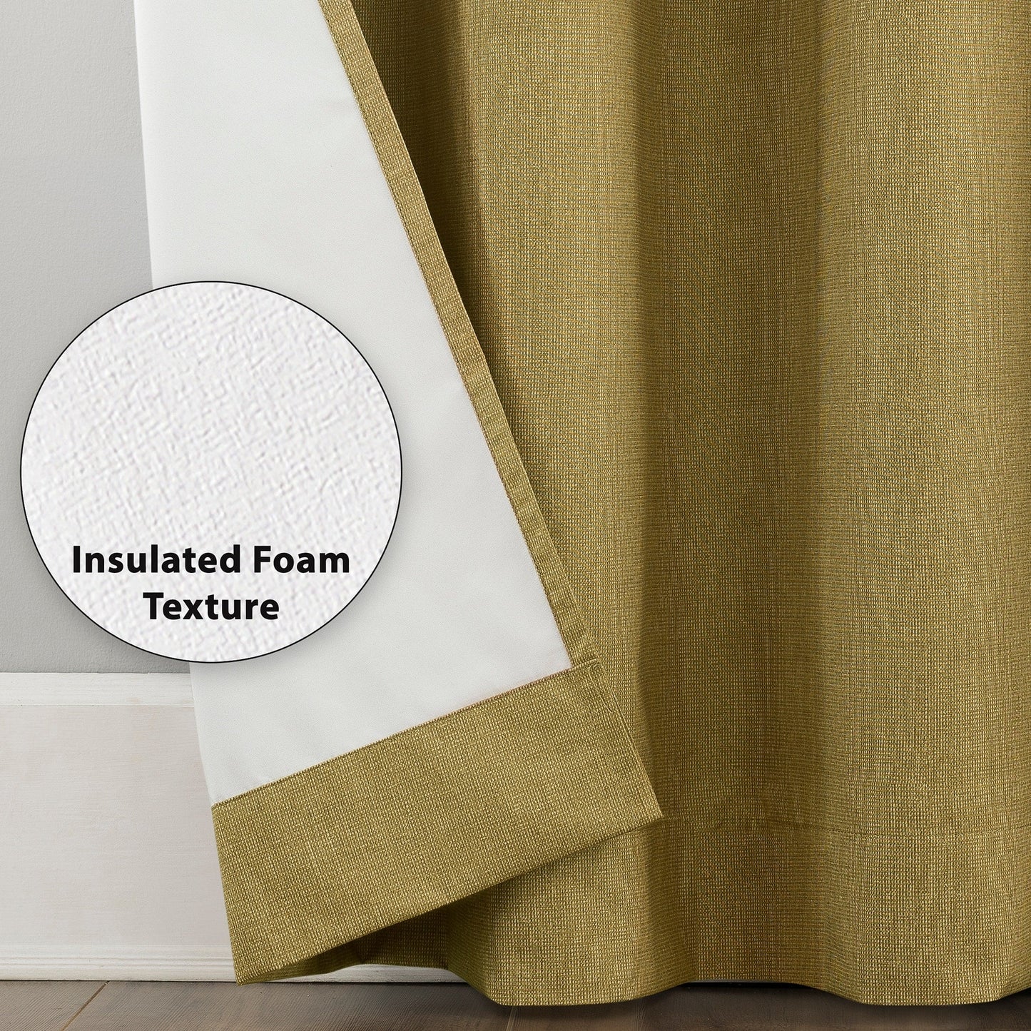 Sun Zero Duran Thermal Insulated Total Blackout Grommet 1-Piece Curtain Panel, Single Panel