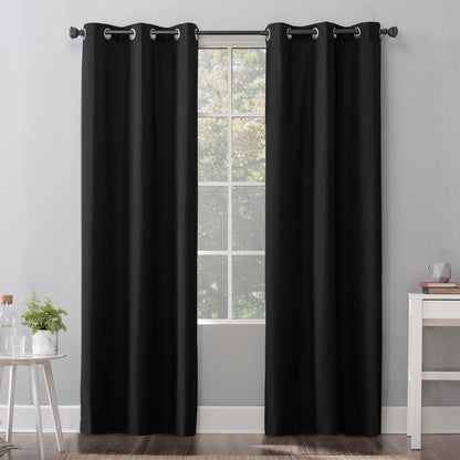Sun Zero Cyrus Thermal Total Blackout Grommet Curtain Panel, Single Panel