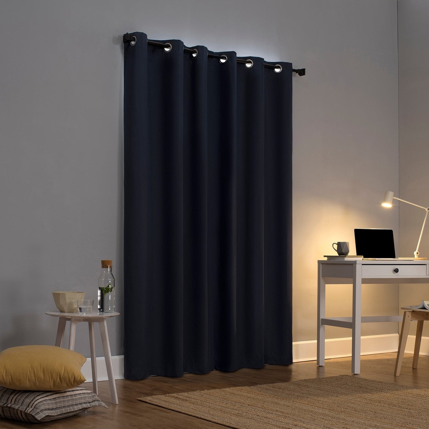Sun Zero Cyrus Thermal Total Blackout Grommet Curtain Panel, Single Panel