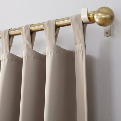 Sun Zero Hayden Energy Saving Blackout Tab Top 1-Piece Curtain Panel, Single Panel