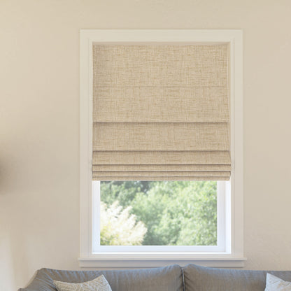 Sun Zero Somerton Textured Total Blackout Cordless Roman Shade