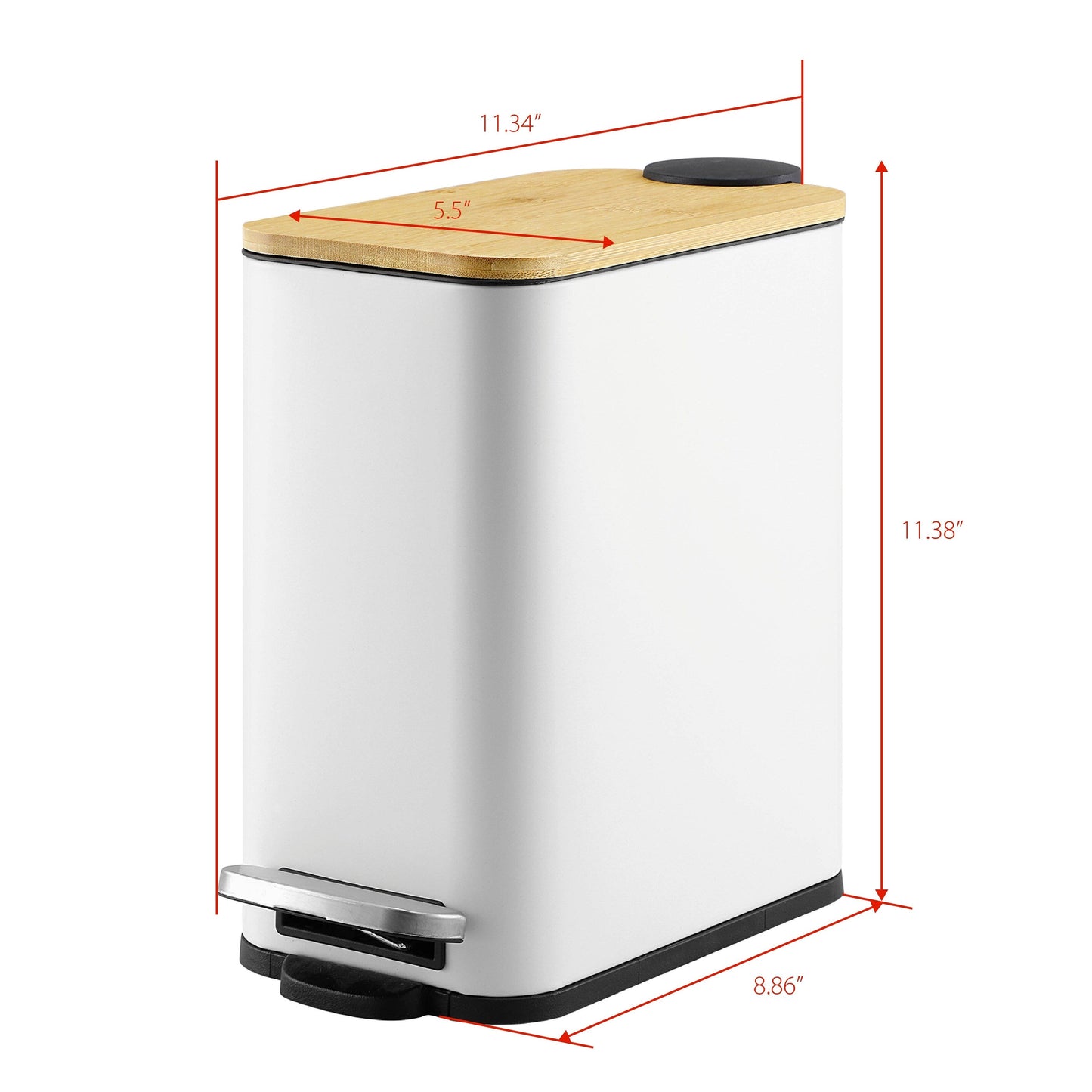 SunnyPoint 5 Liter / 1.32 Gallon Trash Can