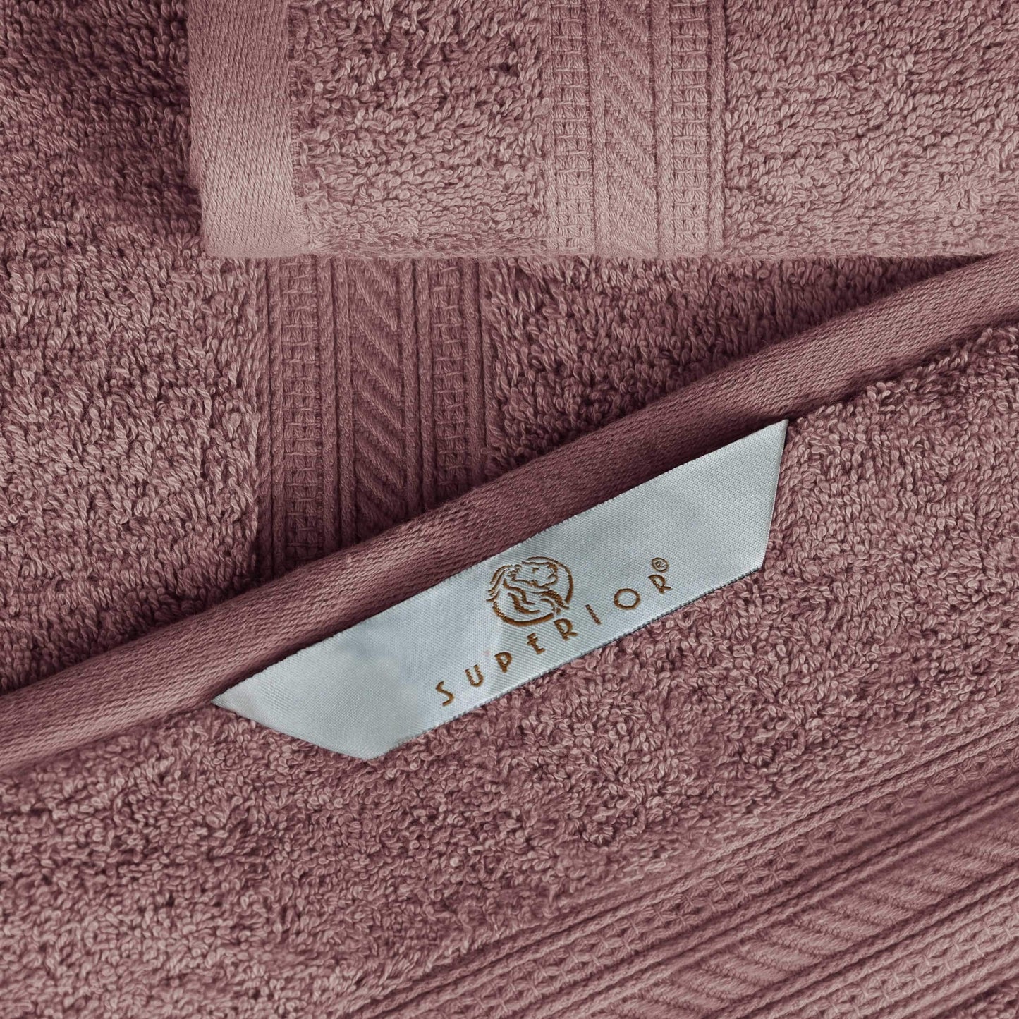 Superior 6-piece Plush Long Staple Combed Cotton Towel Set