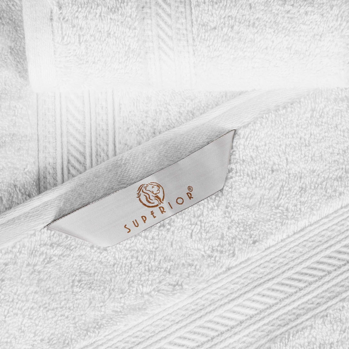 Superior 6-piece Plush Long Staple Combed Cotton Towel Set