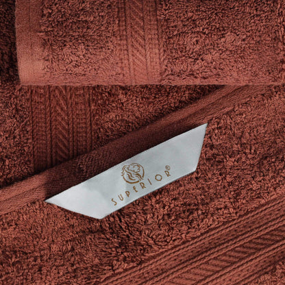 Superior 6-piece Plush Long Staple Combed Cotton Towel Set