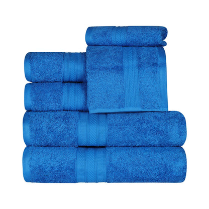 Superior 6-piece Plush Long Staple Combed Cotton Towel Set