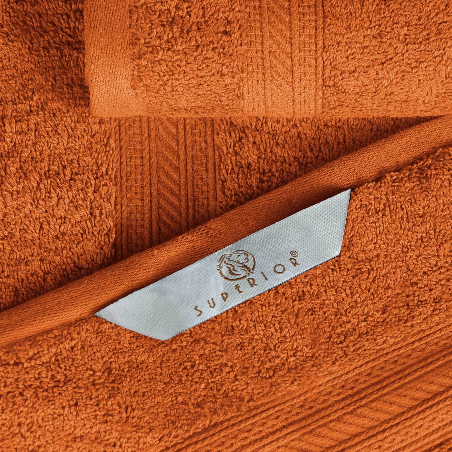 Superior 6-piece Plush Long Staple Combed Cotton Towel Set