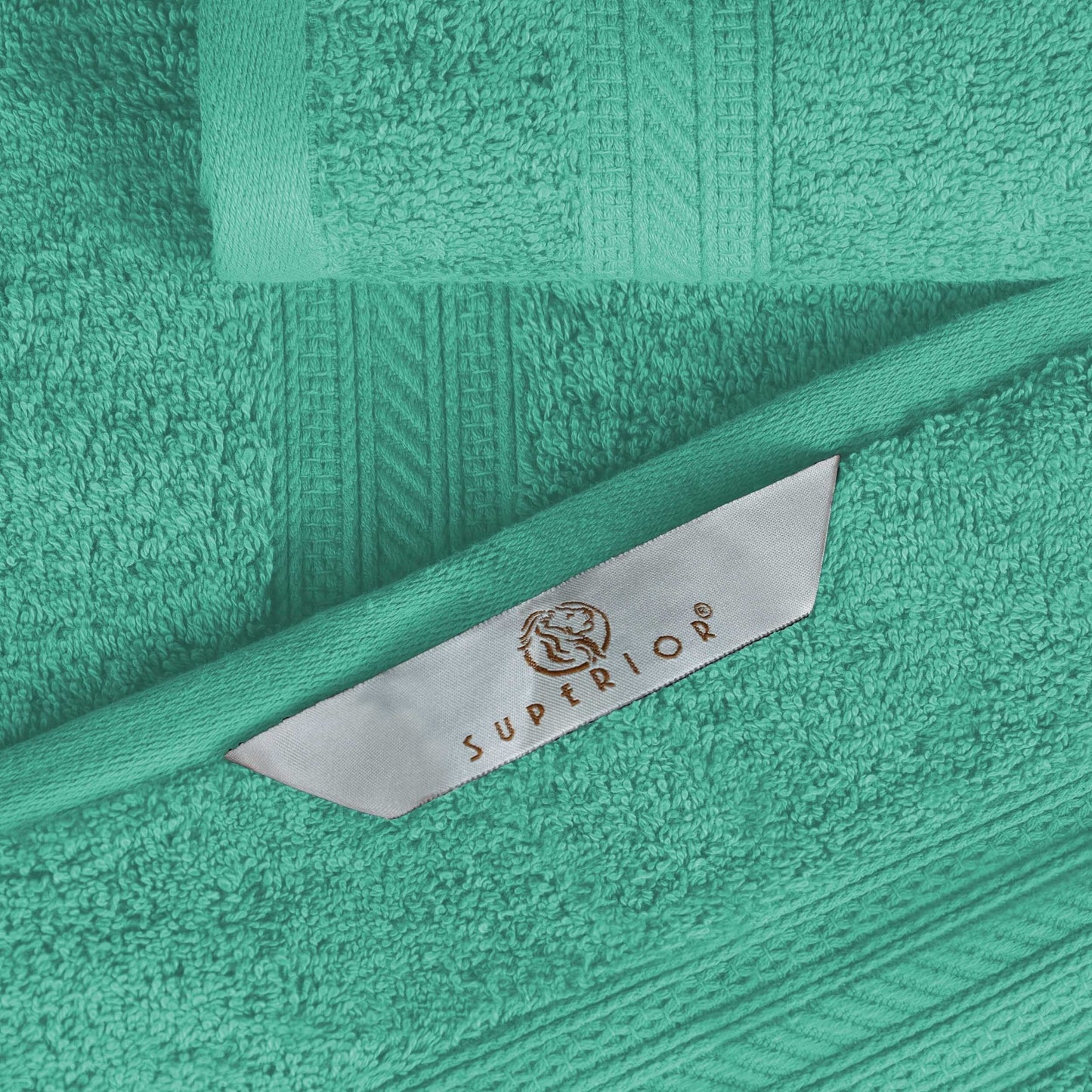 Superior 6-piece Plush Long Staple Combed Cotton Towel Set