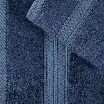 Superior 8 Piece Bath Towel Set, Rayon From Bamboo and Cotton