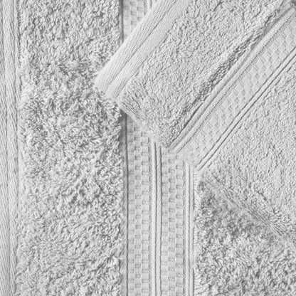 Superior 8 Piece Bath Towel Set, Rayon From Bamboo and Cotton