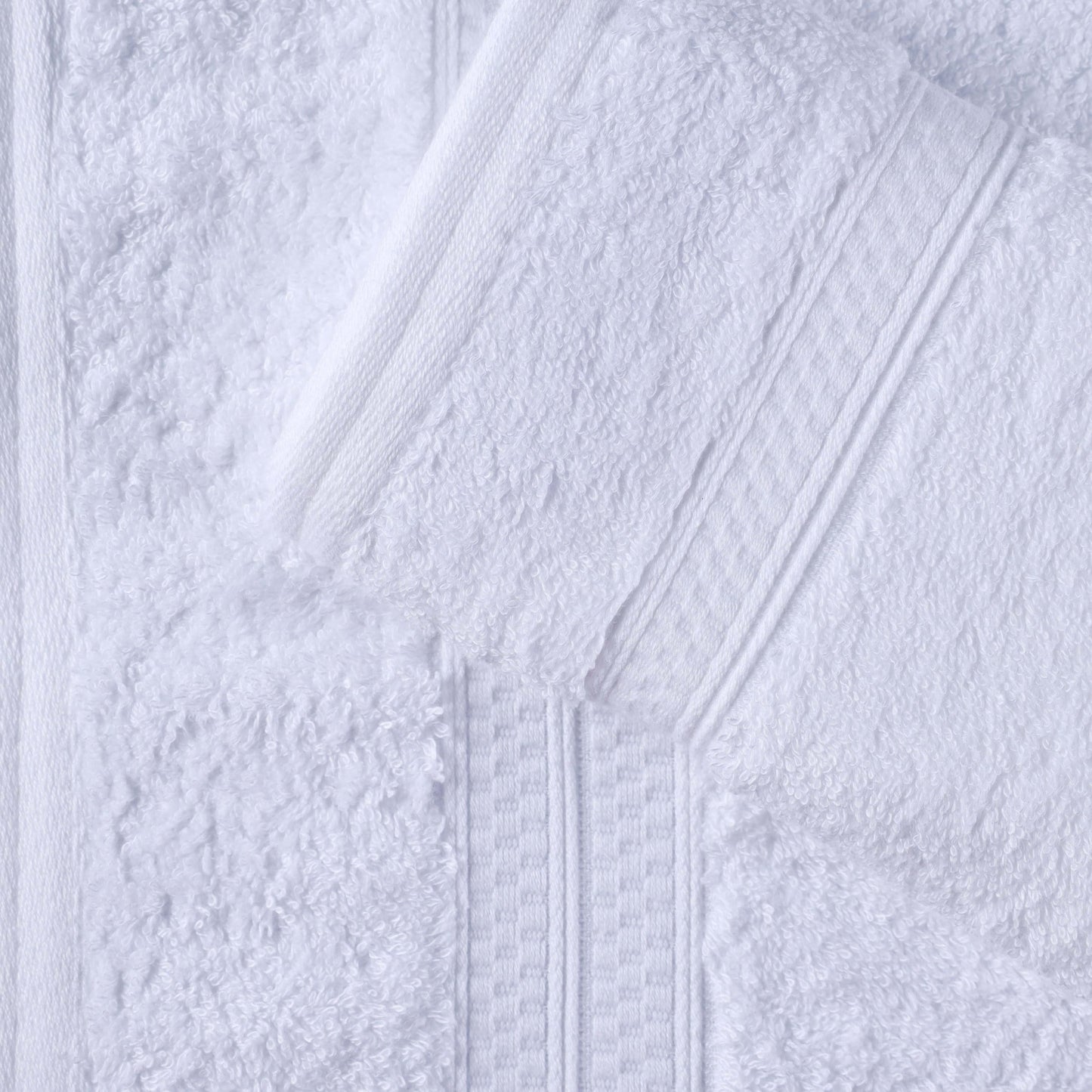 Superior 8 Piece Bath Towel Set, Rayon From Bamboo and Cotton