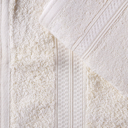 Superior 8 Piece Bath Towel Set, Rayon From Bamboo and Cotton