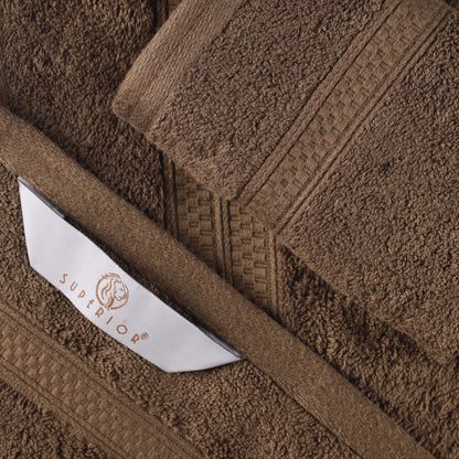 Superior 8 Piece Bath Towel Set, Rayon From Bamboo and Cotton