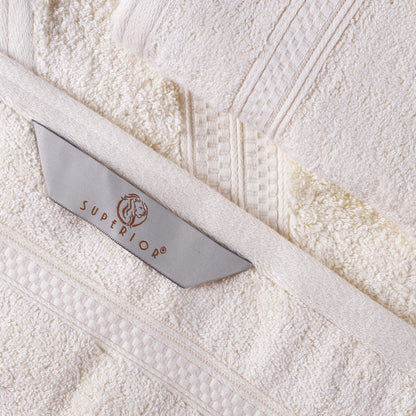 Superior 8 Piece Bath Towel Set, Rayon From Bamboo and Cotton