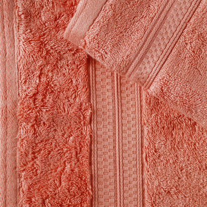 Superior 8 Piece Bath Towel Set, Rayon From Bamboo and Cotton