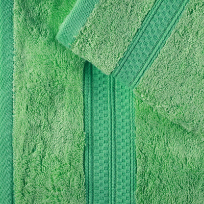 Superior 8 Piece Bath Towel Set, Rayon From Bamboo and Cotton