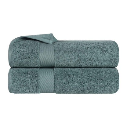 Superior Absorbent Zero Twist Cotton Bath Towel (Set of 2)