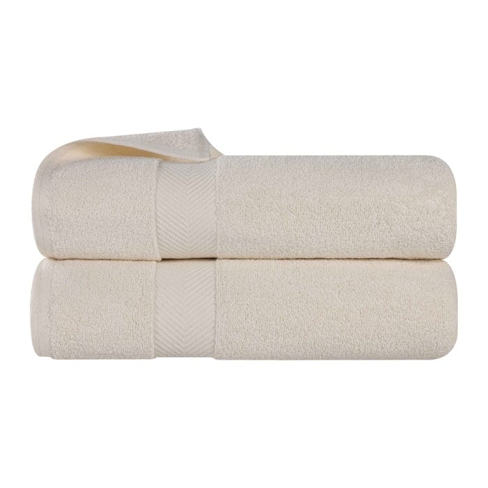Superior Absorbent Zero Twist Cotton Bath Towel (Set of 2)