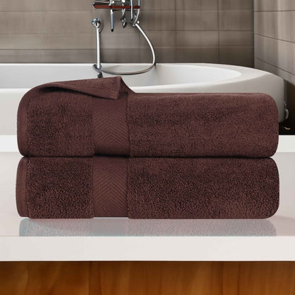 Superior Absorbent Zero Twist Cotton Bath Towel (Set of 2)
