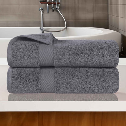 Superior Absorbent Zero Twist Cotton Bath Towel (Set of 2)