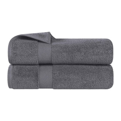 Superior Absorbent Zero Twist Cotton Bath Towel (Set of 2)