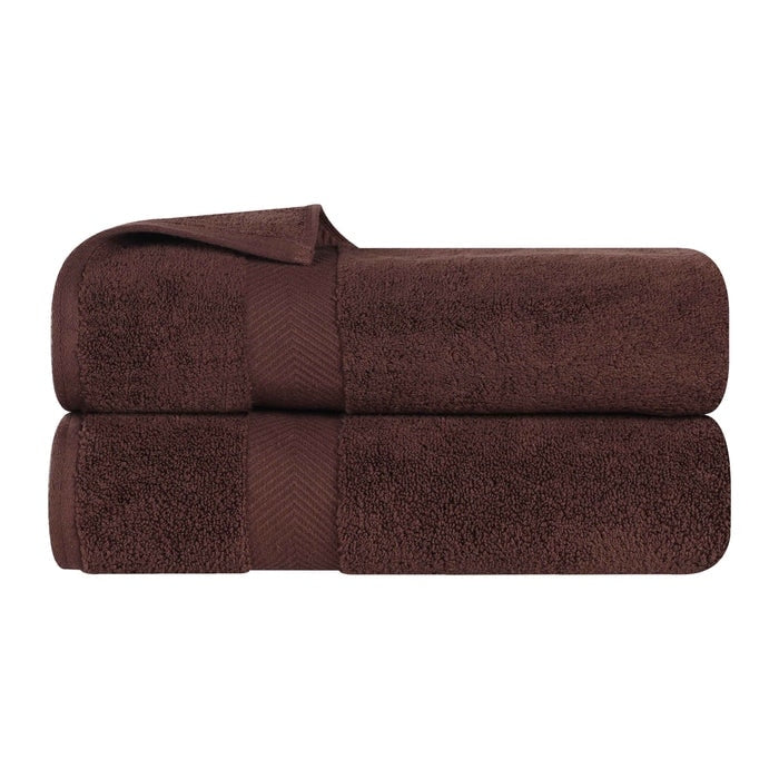Superior Absorbent Zero Twist Cotton Bath Towel (Set of 2)