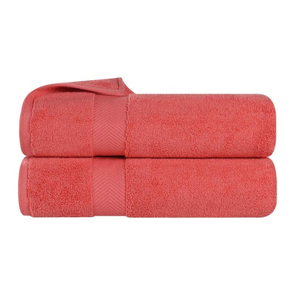 Superior Absorbent Zero Twist Cotton Bath Towel (Set of 2)