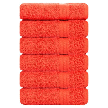 Superior Cotton 600 GSM Hand Towels 18x28 Inch by Ample Decor - 6 Pcs