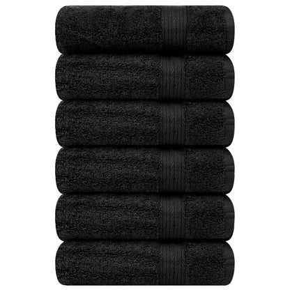 Superior Cotton 600 GSM Hand Towels 18x28 Inch by Ample Decor - 6 Pcs