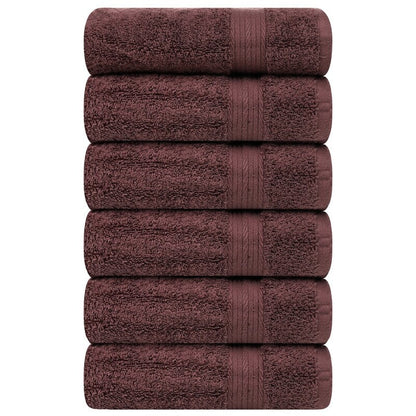 Superior Cotton 600 GSM Hand Towels 18x28 Inch by Ample Decor - 6 Pcs