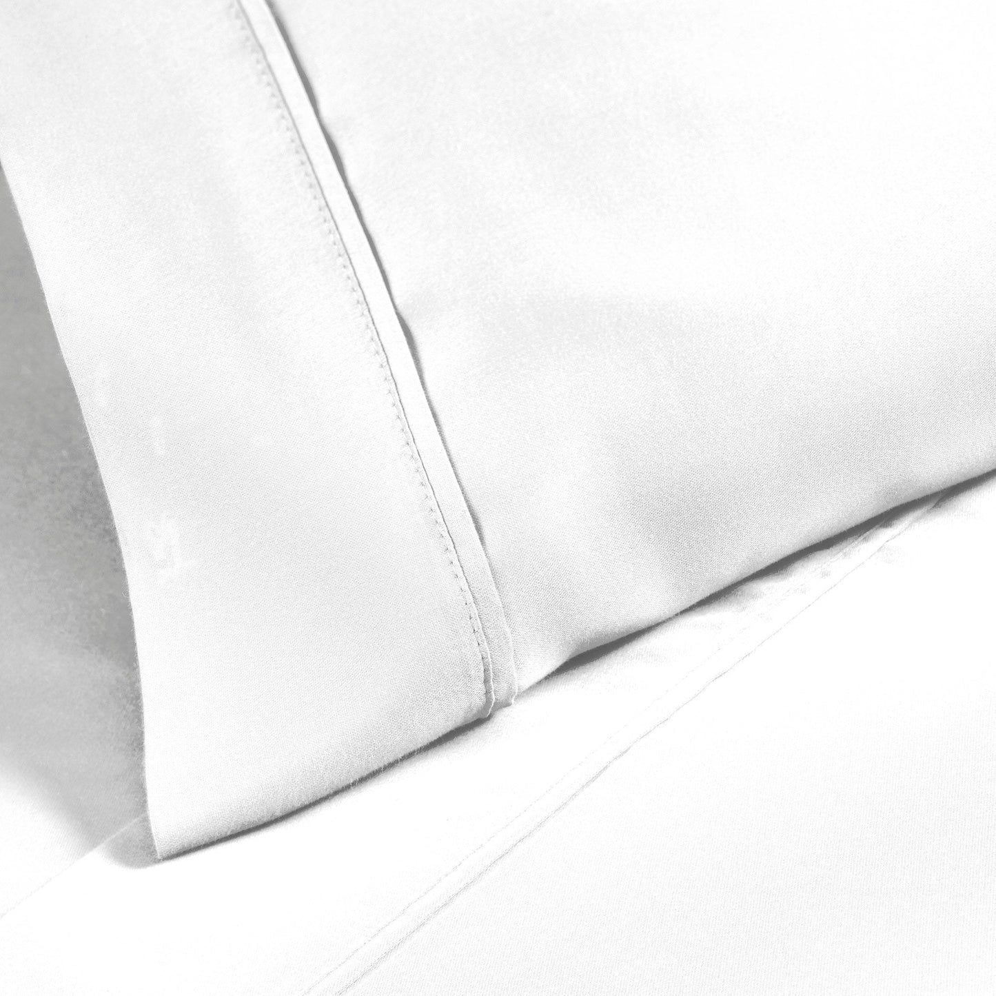 Superior Cotton Blend 1200 Thread Count Solid Deep Pocket Bed Sheet Set