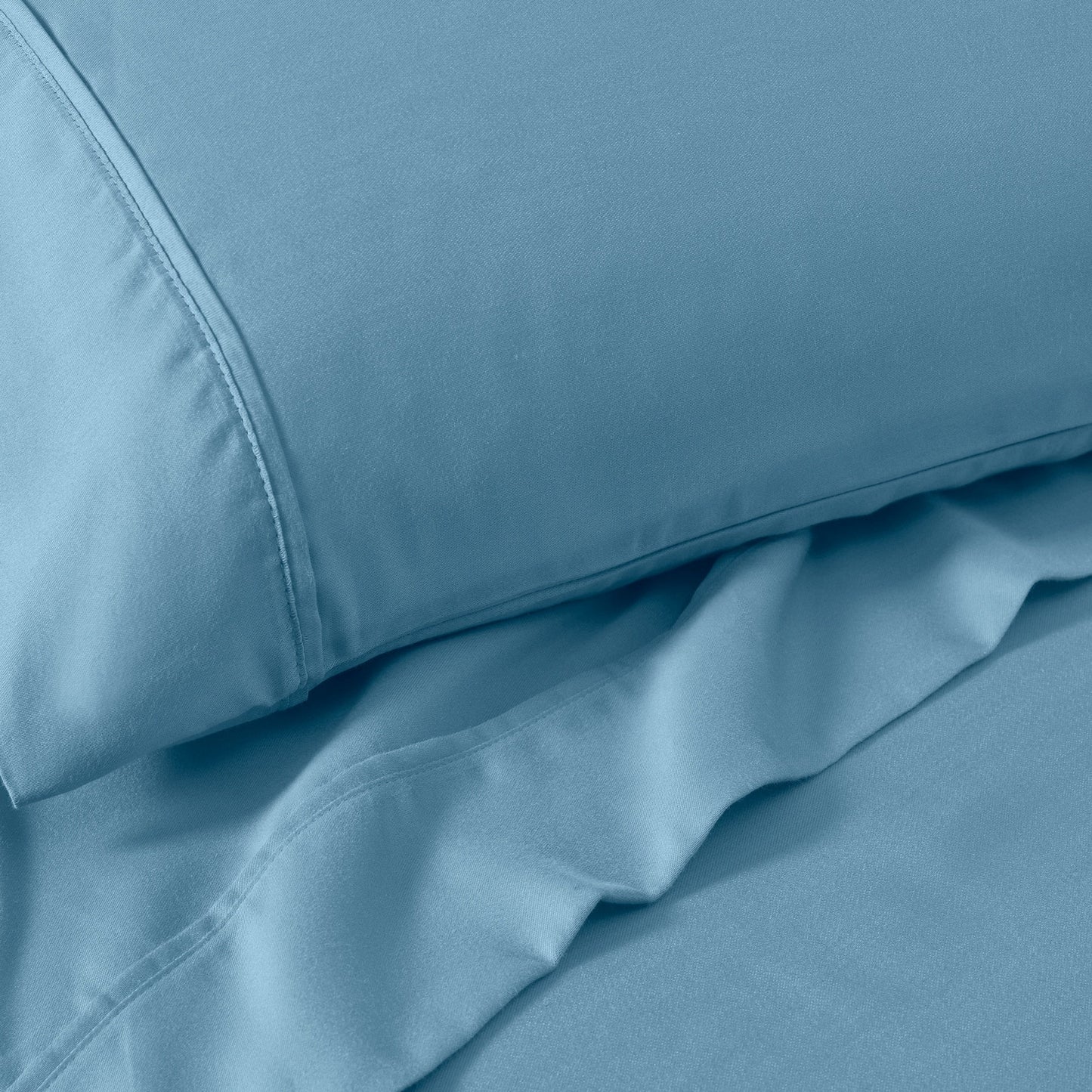 Superior Cotton Blend 1200 Thread Count Solid Deep Pocket Bed Sheet Set