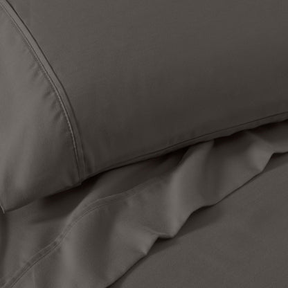 Superior Cotton Blend 1200 Thread Count Solid Deep Pocket Bed Sheet Set