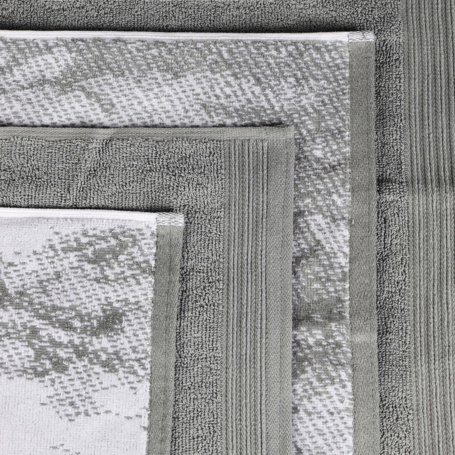 Superior Cotton Quick-Drying Solid and Marble 10 Piece Towel Set