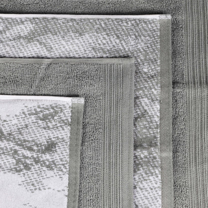 Superior Cotton Quick-Drying Solid and Marble 10 Piece Towel Set